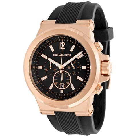 michael kors polyurethane watch black